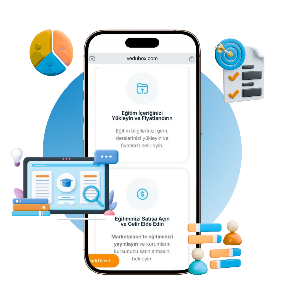 Vedubox online ders verme platformu ile eğitiminizi dijital ortama taşıyın. Öğrenci portföyünüzü genişletin, süreci evden yönetin.